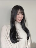 韓国ヘア/くびれヘア/レイヤーカット/顔周りカット/透けカラー