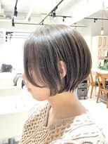 アルクバイネオリーブ 荻窪店(arc by neolive) 丸みショートボブ×オリーブベージュ