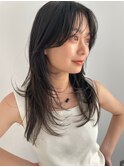 ミニウルフレイヤーカット顔周りカット前髪カット韓国ボブ/千葉