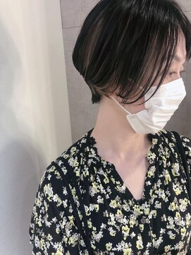 ラトリエコンタン(L´atelier Content) 【lateliercontent shima】地毛ハイライト×前下がりショート