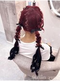 編みおろしツイン【クランソア】ヘアセット/ヘアメ/心斎橋