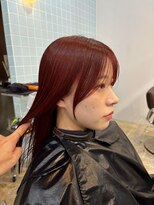 ウニュ(uninu)&nbsp;顔周りカット　レッドカラー