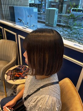 アンソル オブ リシェール(N'SOL of RICHAIR) 黒髪/ボブルフ/ネビージュ/小顔/ワンレン/南越谷/髪質改善/前髪