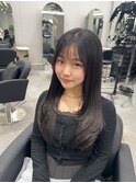 レイヤーカット ワンカールレイヤー 顔周りレイヤー 顔周り