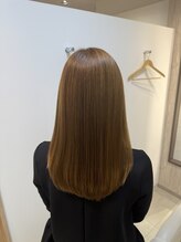 ティエナビューティー ONE FUKUOKA BLDG .店(TIENA BEAUTY) #透け感ロングレイヤー #ブリーチなしカラー #髪質改善 #天神