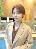 ミニウルフレイヤーカット顔周りカット前髪カットショート/大宮