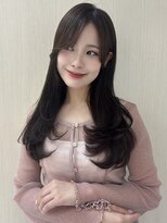 ソア 並木坂(Soa)&nbsp;韓国ヘア/前髪カット/レイヤーカット/ベージュ/ミディアム