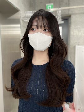 エヌアイ オモテサンドウ(ni omotesando) ロングレイヤーカット/顔周りカット/前髪カット/ぱっつん前髪