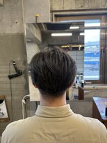 タメ(tame-)&nbsp;サーフカール/フェザーパーマ/ブルーブラック【都賀/メンズ】