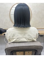 フレームプラス 天王寺あべの店(FRAME+)&nbsp;ブリーチなしネイビー