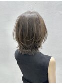 レイヤーボブ×アッシュブラウン