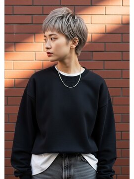 バズカット/全頭ブリーチ/リタッチカラー/レイヤーショート