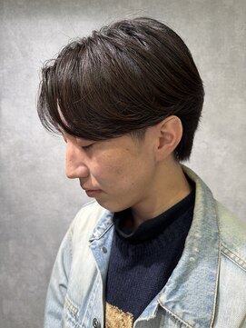 曲がる縮毛矯正専門店 バイ レイズ 名駅(曲がる縮毛矯正専門店 by RAYS) センターパートニュアンスパーマ毛流れカット　名古屋メンズ　k