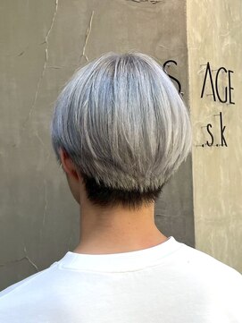 ヴィサージュバスク(VISAGE ba.s.k) メンズ透明感グレーカラーセンター