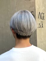 ヴィサージュバスク(VISAGE ba.s.k) メンズ透明感グレーカラーセンター