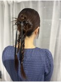 カチモリお呼ばれヘア結婚式ヘアアレンジ心斎橋美容室