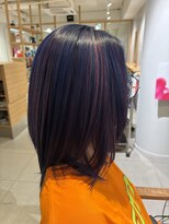 ココペリヘアー&nbsp;【ブリーチデザイン】ブルーベース＋ピンクハイライト