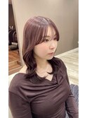 低めレイヤー×ピンクパープルカラー　10代◎２０代◎３０代◎