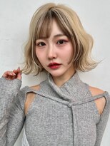 サロウィン 新潟万代店(SALOWIN) レイヤーボブ×デザインカラー