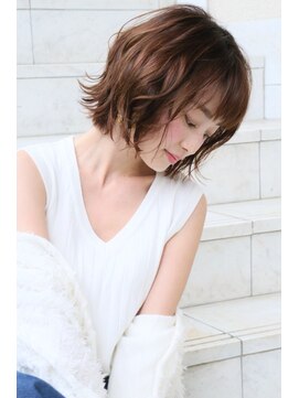 ピエタス ヘアーアンドスパ(PIETAS Hair&Spa) ラフウェーブボブ デザインカラー