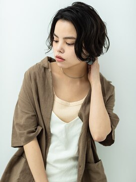 ルーチェ 川崎(Luce) 大人かわいい ふんわり ワンサイドショート ひし形シルエット