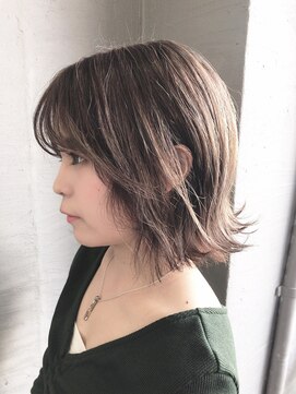 ルーム(room) 【room TAKU】シースルーミルクティボブ【長野 塩尻】