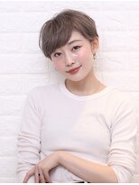 カグヤ ヘアーリンク 森小路店(華月 Hair L.I.N.C.) ショート×グレージュ