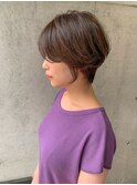 【石田勇士郎】アッシュブラウン毛先パーマネオウルフショート