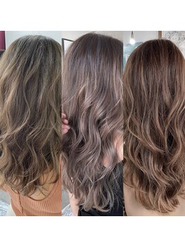 ナイン 麻布十番(NINE) ☆ハイライトでいつものカラーにアクセント☆