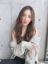 ジーナ 船橋(Zina)&nbsp;小顔セミウェットウェーブピンクベージュハイライトカラー