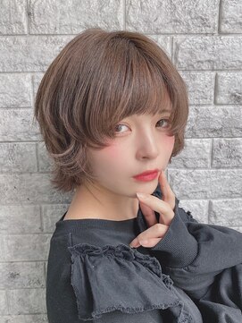 リアイス(Re:ICE) ミニウルフ/くすみブルー/流れるレイヤー/インナーハイライト