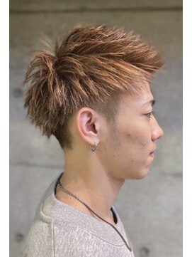 グランアージュ 錦糸町(grandage) 短髪アップバングショートレイヤー束感ツーブロック刈り上げc