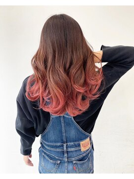 アンブル リュクス 池袋(amble luxe) グレーベージュ ニュアンスカラー ミルクティーピンク ブルー