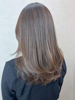 レイヤーカット_グレージュカラーシルキーベージュ_ba407841