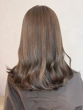 アイティーバイアルバム 松戸店(IT by ALBUM) オリーブベージュ_チェリーブラウンフェミニンロング_ba402421