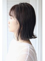 ソイクフ(SOY KUFU)&nbsp;20代30代40代似合わせカットフルバングレッドブラウン