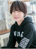 黒髪で好感度UP斜めバングマッシュヘアc5上尾20代30代40代