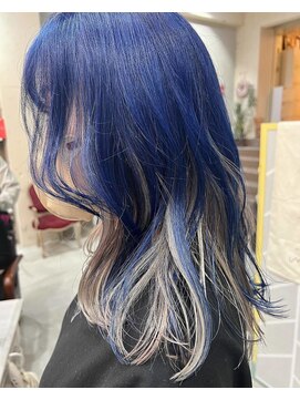 ヴィークス ヘア(vicus hair) blue×white