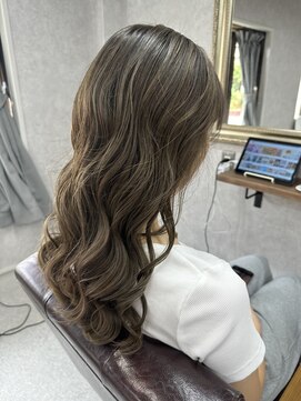 リアン(Lien) 極細ハイライト/外国人風アッシュグレージュ/立体感束感アップ!