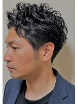 メンズ ウィル バイ スヴェンソン 大宮スタジオ(MEN'S WILL by SVENSON) アップバングパーマスタイル