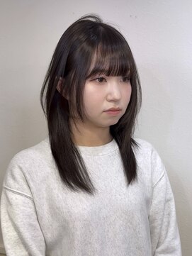 カミケン 黒岩店　kamiken・ 透明感カラー×ミディアムレイヤー【カミケン黒岩店/福島】