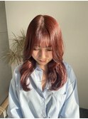 くびれ巻き×暖色カラー