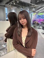 ユーフォリア 渋谷グランデ(Euphoria SHIBUYA GRANDE) ダブルカラー ハイトーンカラー グレージュ AKARI