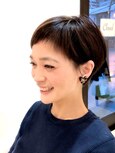 【ショート専門イマジナシオン】オン眉耳かけ刈り上げショート