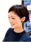 【ショート専門イマジナシオン】オン眉耳かけ刈り上げショート