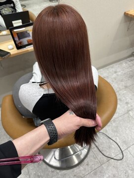 シカ 神戸三宮元町店(Cica) ピンクブラウン　ブリーチなし　ダブルカラー　神戸　三宮