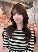#77/くびれヘア/アプリコットオレンジ/夏のヘアアレンジ/表参道