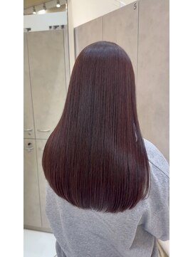 ラ ポルト ドゥ サワ(La Porte de SAWA) 長野市美容室/髪質改善◎艶感チェリーピンク