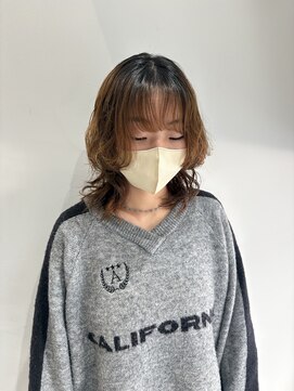 ウクラ バイ レシッド 池袋(uchla by rcid) ウルフ×ニュアンスパーマ