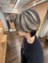ヘアースペースブルーム プリュス 石橋店(HAIR SPACE BLOOM plus) 石橋阪大前/メンズ/デザインカラー/センターパート/ケアブリーチ